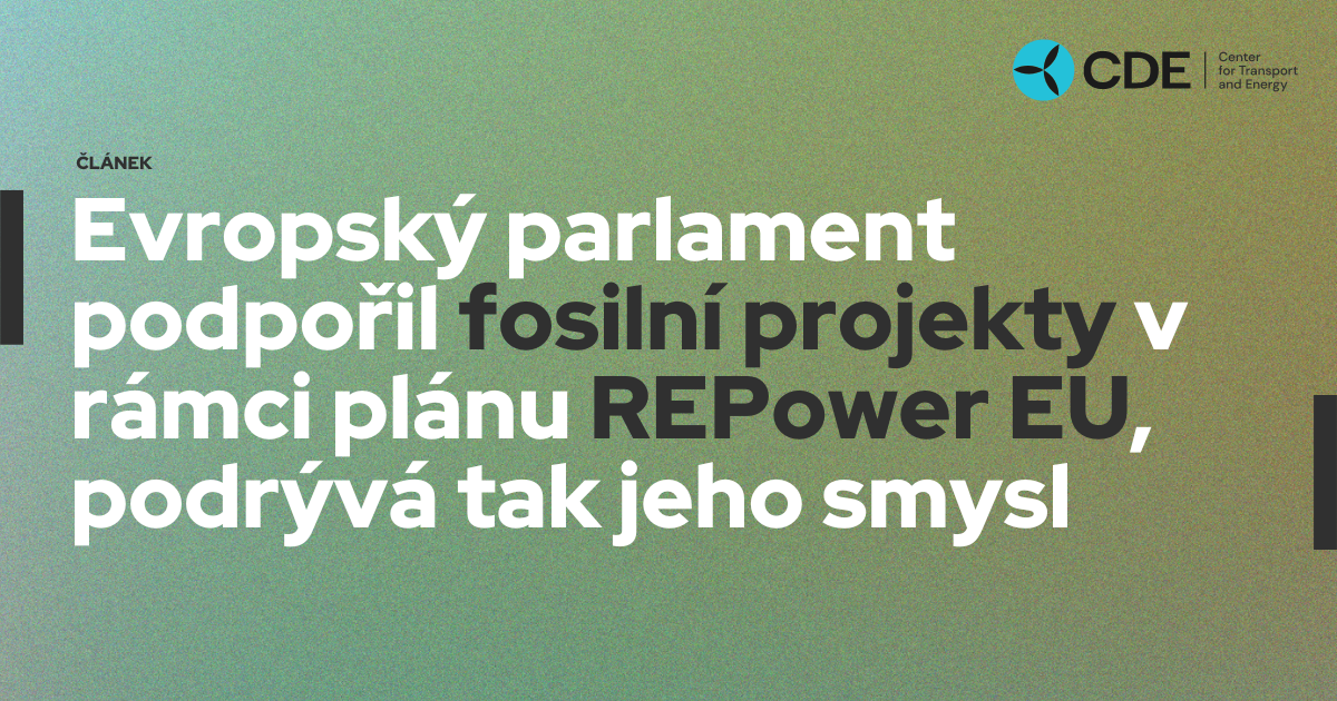 Evropský Parlament Otevřel Dveře Pro Financování Fosilních Projektů Z ...